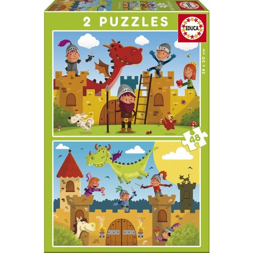  Educa Dragon Castle – 2 x 48 pieces 