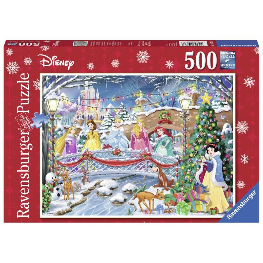 Kerst met Disney prinsesjes - puzzel van 500 stukjes-1