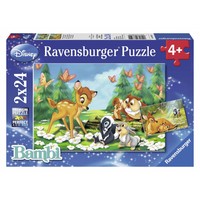 thumb-Bambi - 2 puzzels van 24 stukjes-1