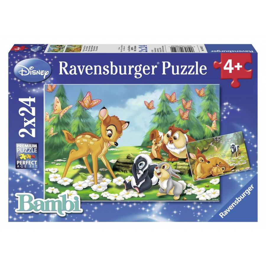 Bambi - 2 puzzels van 24 stukjes-1