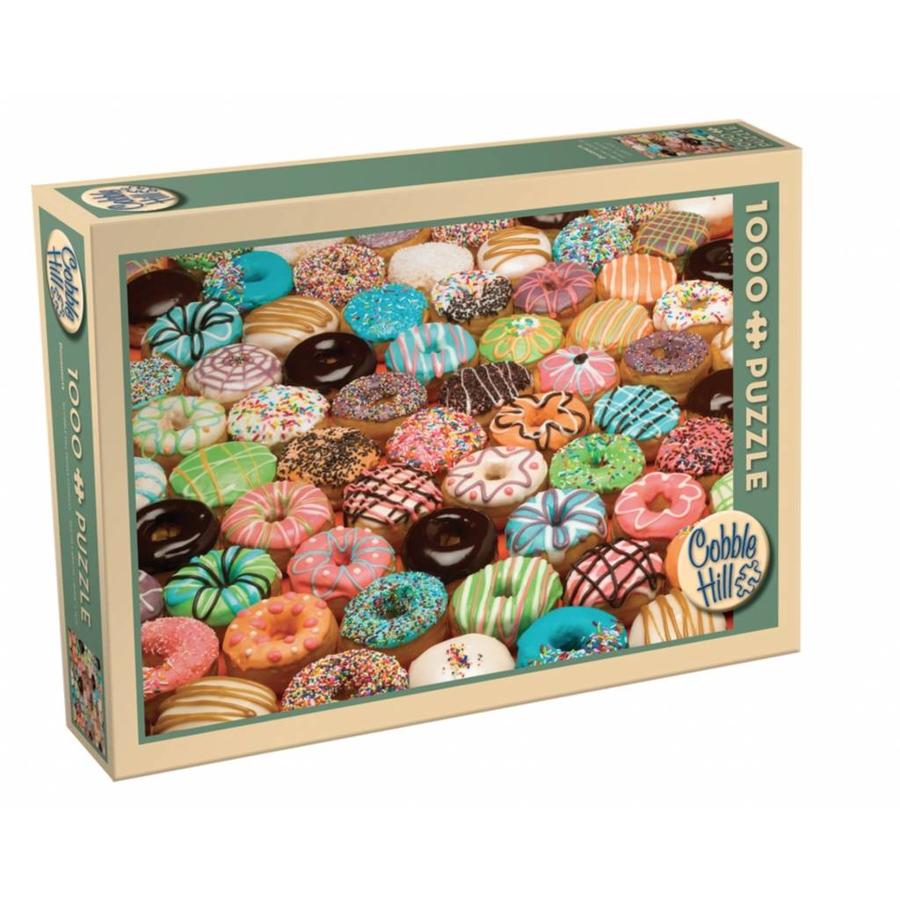 Donuts in all colours - puzzle of 1000 pieces-2