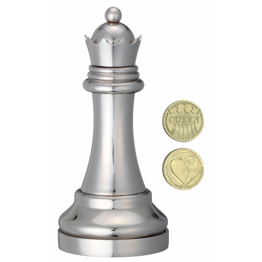 Queen Silver - Chess piece - Cast brain breaker-2
