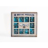 10 casse-tête en métal - bleu ensemble