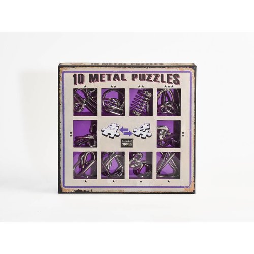  Eureka 10 Metal brain teasers - purple set 