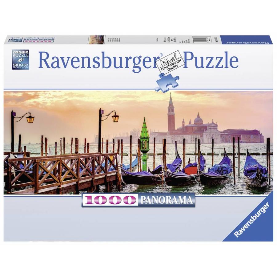 Gondels in Venetië - legpuzzel van 1000 stukjes-2