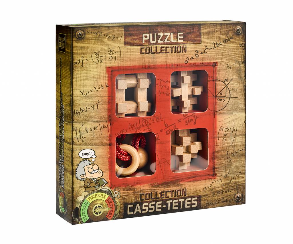 Eureka houten breinbrekers in displayverpakking Puzzels123