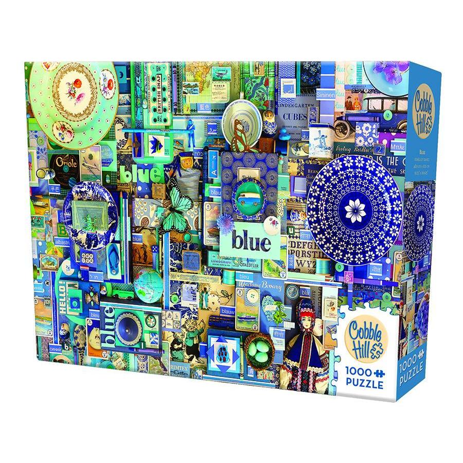 Blue - puzzle of 1000 pieces-2