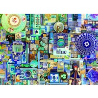 thumb-Blauw - puzzel van 1000 stukjes-1