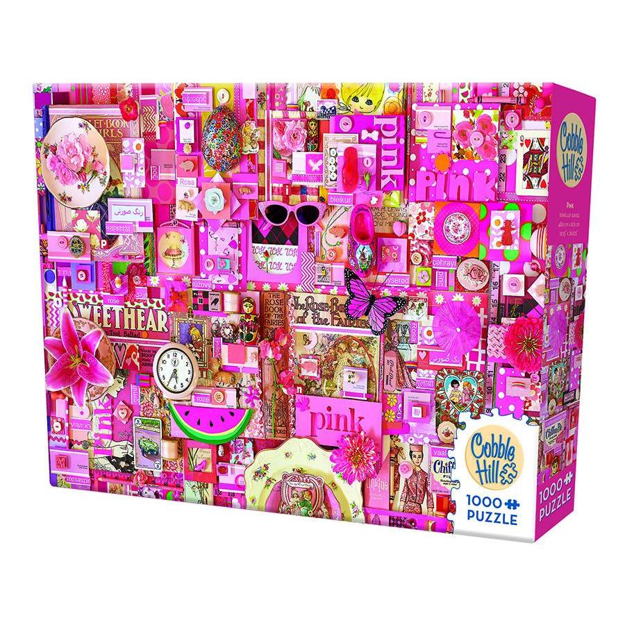 Pink - puzzle of 1000 pieces-2