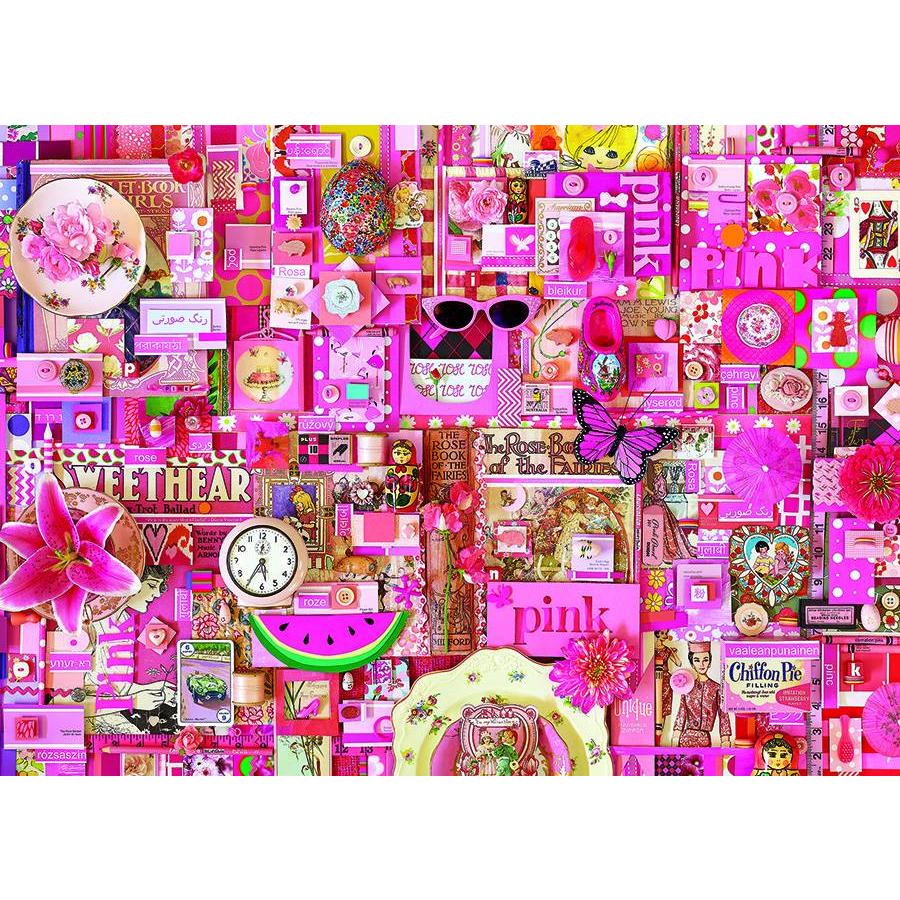 Pink - puzzle of 1000 pieces-1