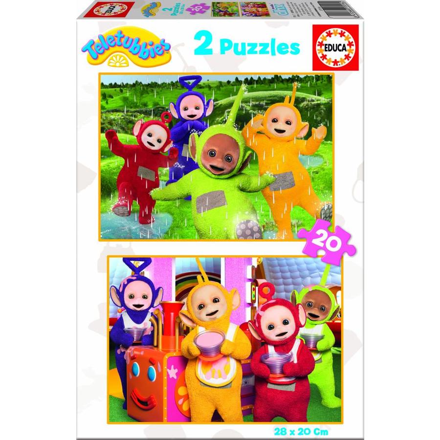 De Teletubbies - 2 puzzels van 20 stukjes-1