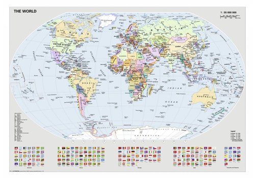  Ravensburger Staatkundige wereldkaart - 1000 stukjes 