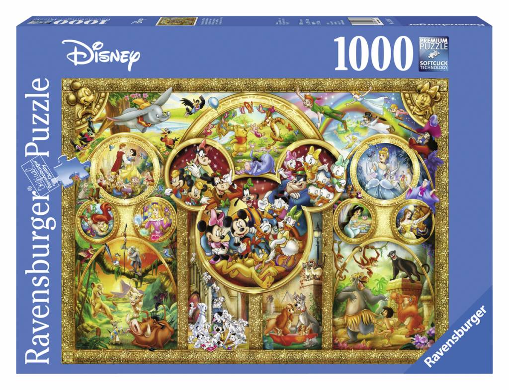 Ravensburger Les meilleurs thèmes Disney - 1000 pièces - Puzzles123