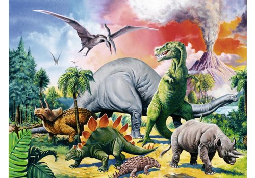  Ravensburger Between the dinosaurs - 100 pieces of XXL 