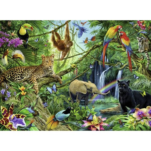 Ravensburger Les animaux dans la jungle - 200 pièces XXL 
