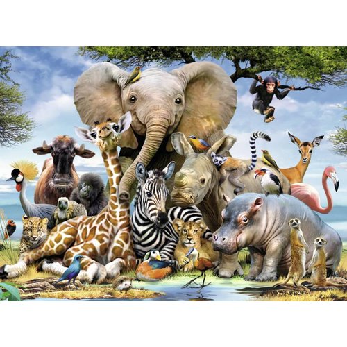  Ravensburger African friends - 300 pieces XXL 