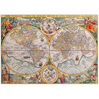 thumb-Carte du monde de 1594 - 1500 pièces-1