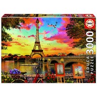 thumb-Sunset in Paris - jigsaw puzzle of 3000 pieces-1