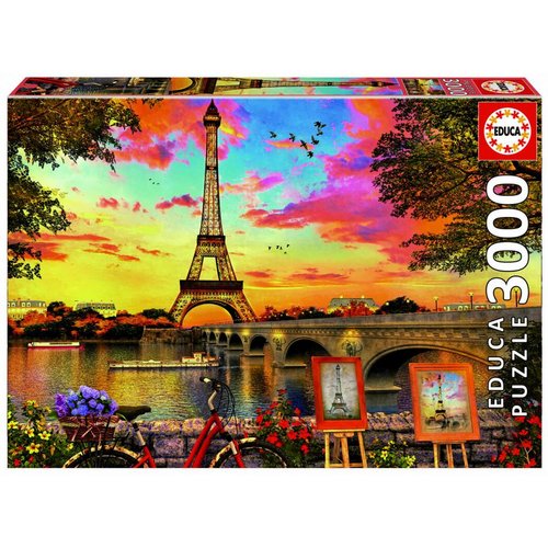  Educa Sunset in Paris - 3000 pieces 