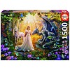 Educa Dragon, princess and unicorn - jigsaw puzzle of 1500 pieces