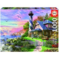 thumb-Lighthouse at Rock Bay - jigsaw puzzle of 1000 pieces-1