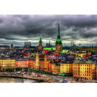 thumb-Views of Stockholm in Sweden  -  jigsaw puzzle of 1000 pieces-2