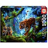 Educa Tigers in the tree  -  jigsaw puzzle of 1000 pieces