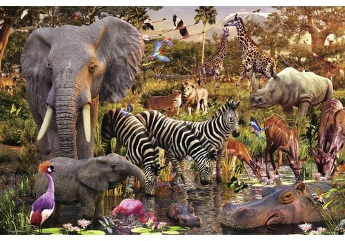  Ravensburger African animal world - 3000 pieces 