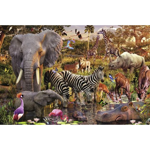  Ravensburger African animal world - 3000 pieces 