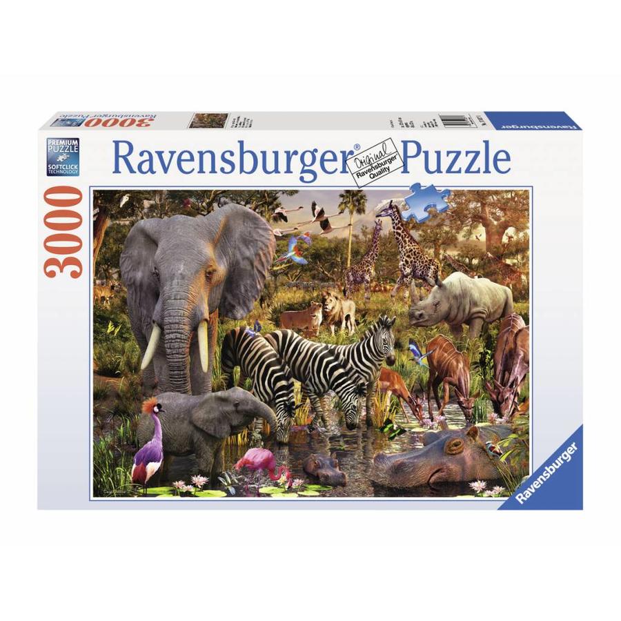 African animal world - 3000 pieces-2