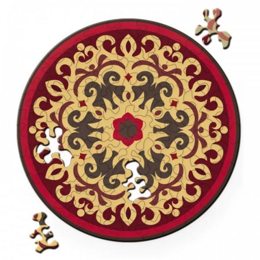 Puzzle Double Rose - Puzzle Ronde Recto-Verso en Bois - 88 pièces-1