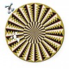 Curiosi Puzzle Double Karussell - Puzzle Ronde Recto-Verso en Bois - 88 pièces