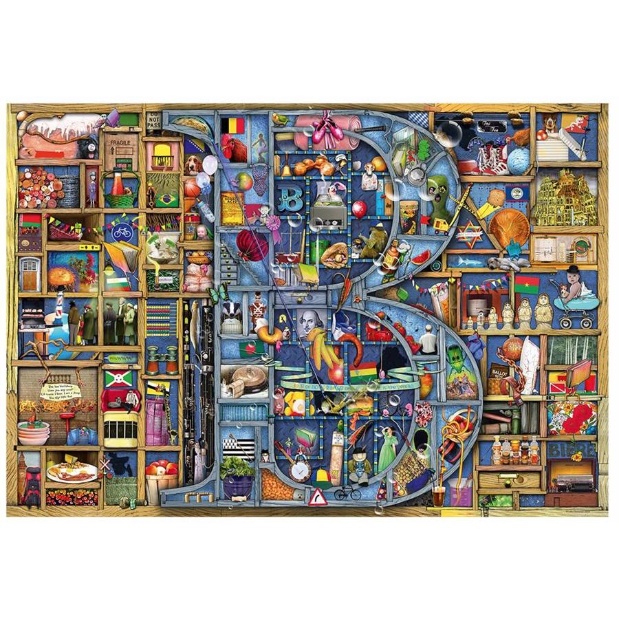 Awesome Alphabet "B" - Colin Thompson - Jigsaw 1000 pieces-2