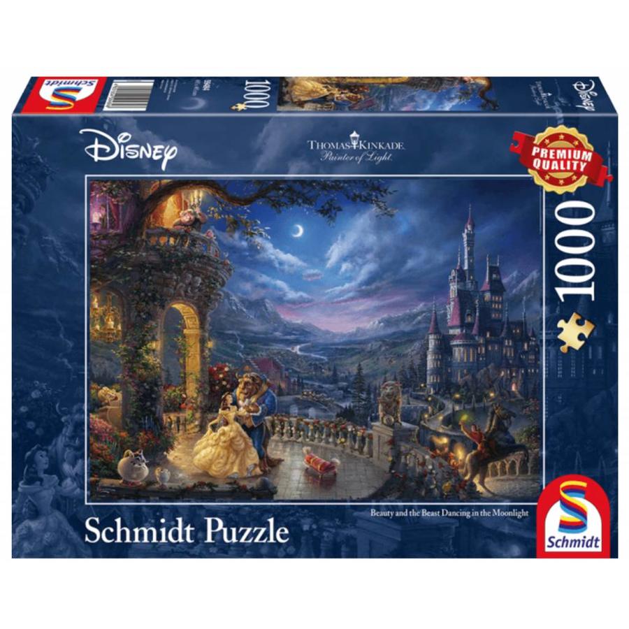 Beauty and the Beast - Thomas Kinkade - jigsaw puzzle of 1000 pieces-2