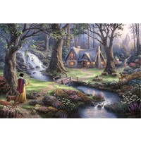 thumb-Snowwhite - Thomas Kinkade - jigsaw puzzle of 1000 pieces-1