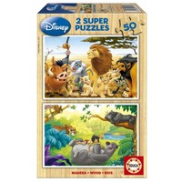 WOOD: Animal friends - 2 x 50 pieces