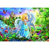 thumb-La princesse et la licorne - puzzle de 1000 pièces-2