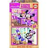 Educa HOUT: Minnie and the Happy Helpers - 2 puzzels x 25 stukjes