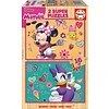 Educa WOOD: Disney Minnie and the Happy Helpers - 2 puzzles x 16 pieces