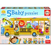 Bus scolaire - puzzle de 19 pièces