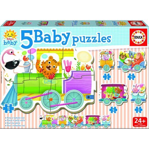  Educa Train  - puzzle of 19 pieces 