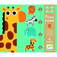 thumb-Animals from the jungle - 4 puzzles - 3, 4, 5 and 6 pieces-1