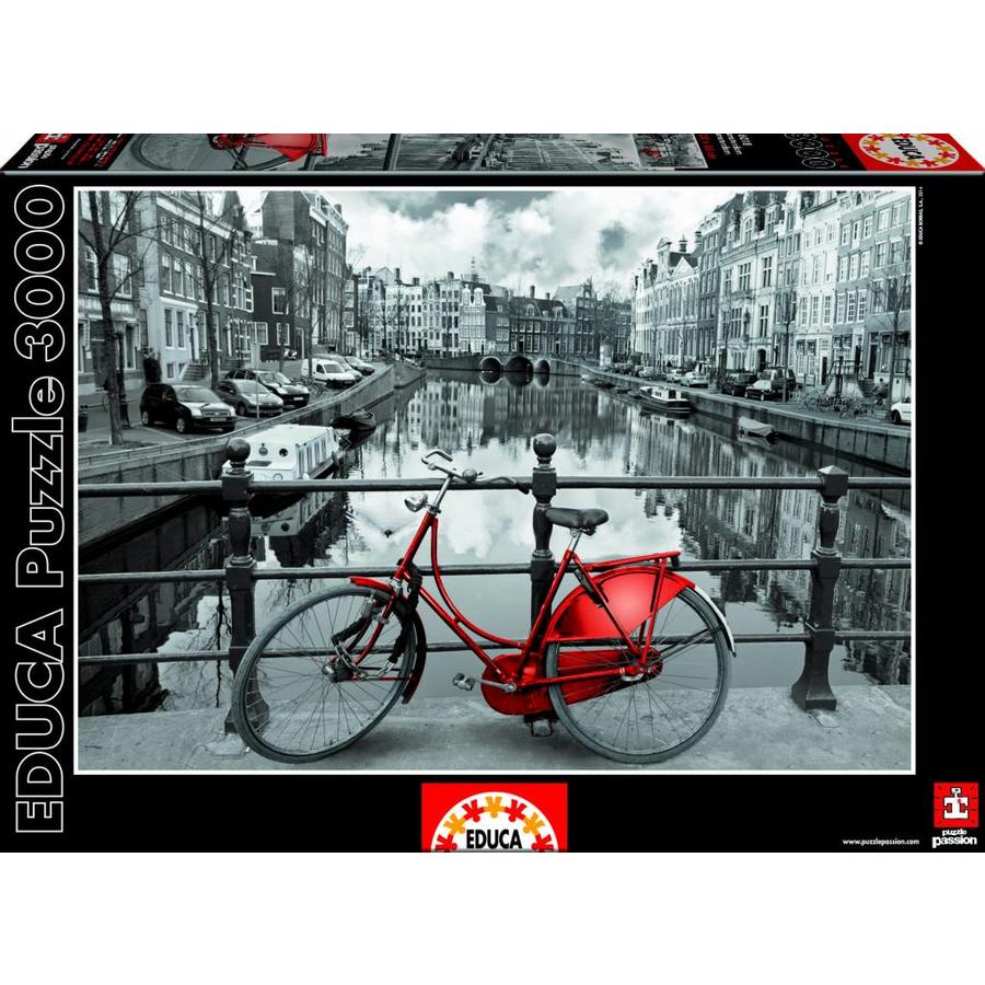 Puzzle Adulte 3000 Pièces Amsterdam et le Vélo au Bord du Fleuve - Educa  Collection Noir et Blanc Pays-Bas - Cdiscount Jeux - Jouets