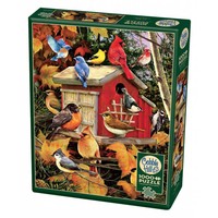 thumb-Maison des oiseaux à l'automne - puzzle de 1000 pièces-2