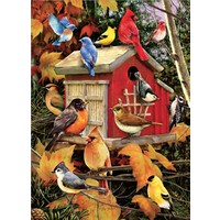 thumb-Maison des oiseaux à l'automne - puzzle de 1000 pièces-1