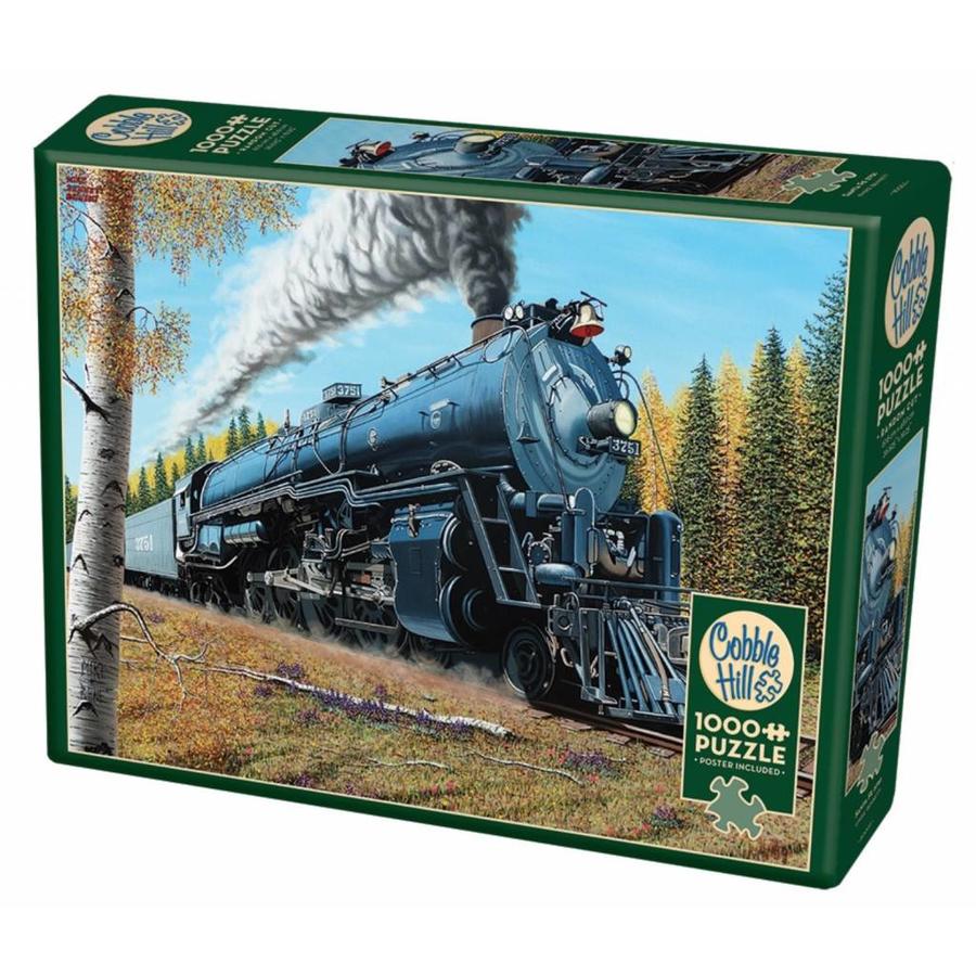 The train Santa Fé 3751 - puzzle of 1000 pieces-2