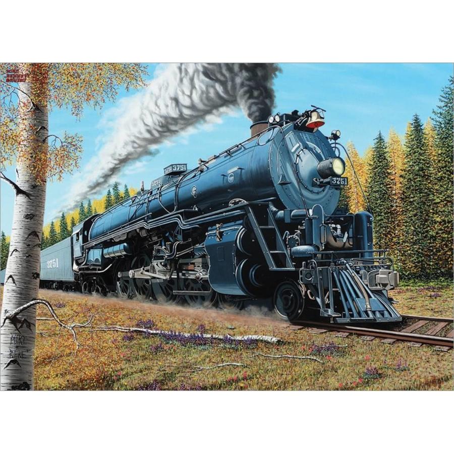 The train Santa Fé 3751 - puzzle of 1000 pieces-1