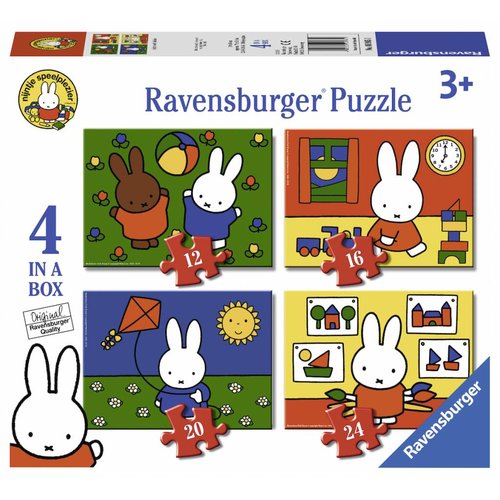  Ravensburger Nijntje - 12+16 +20 +24 stukjes 