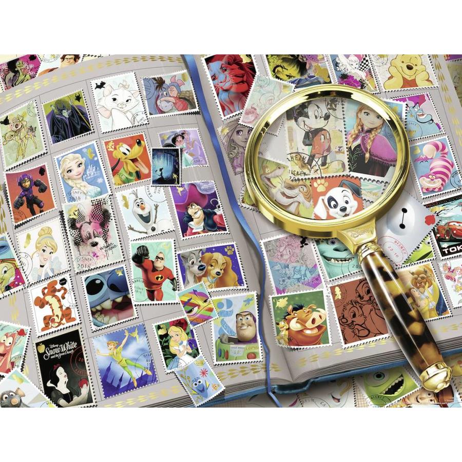 Mes plus beaux timbres Disney - puzzle de 2000 pièces-1
