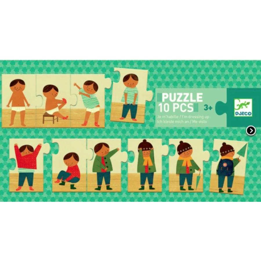 Djeco Puzzle Duo Opposites - Building Blocks